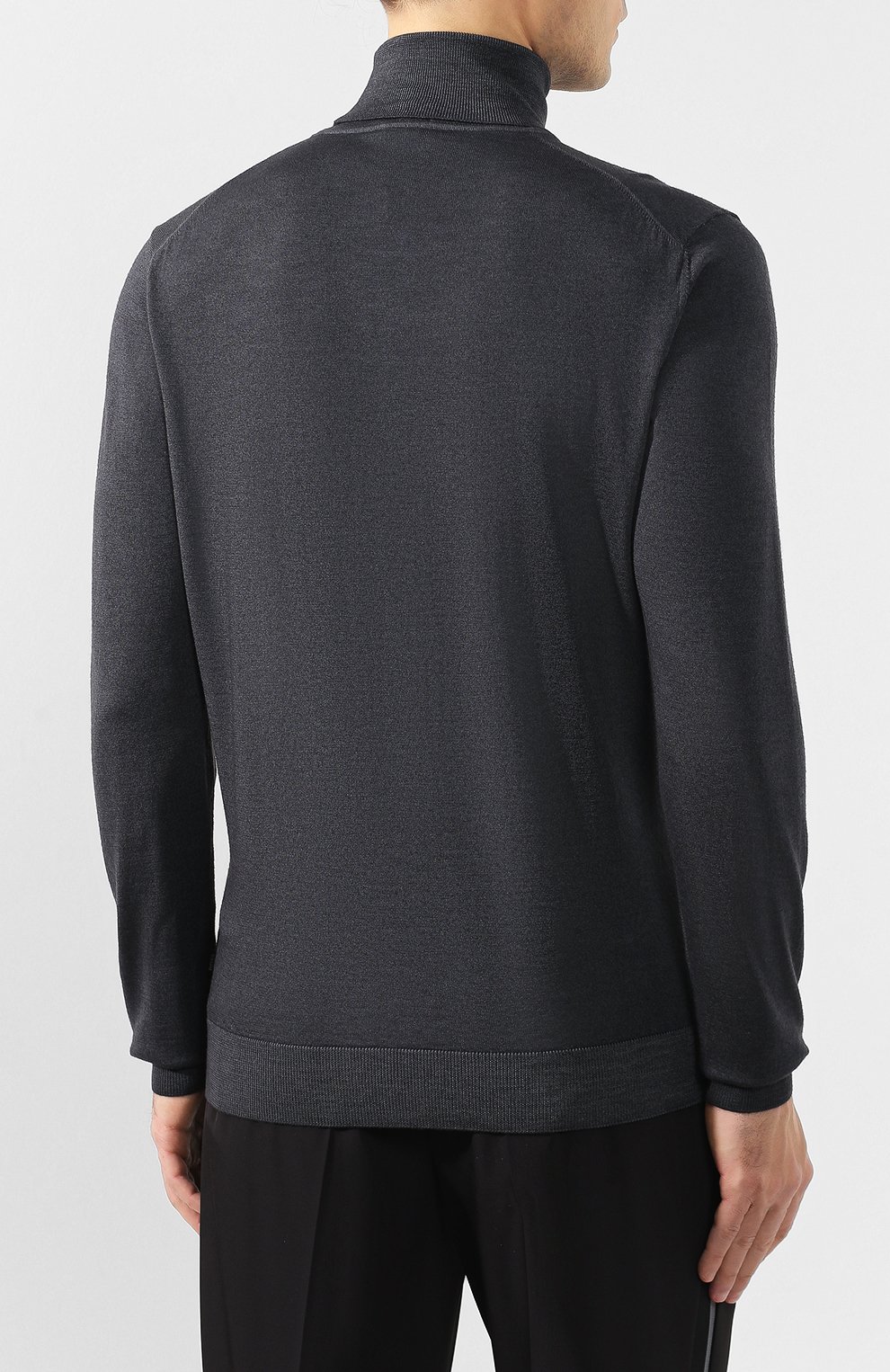 Водолазка из шерсти и шелка BOSS, арт. 50419133, фото 4