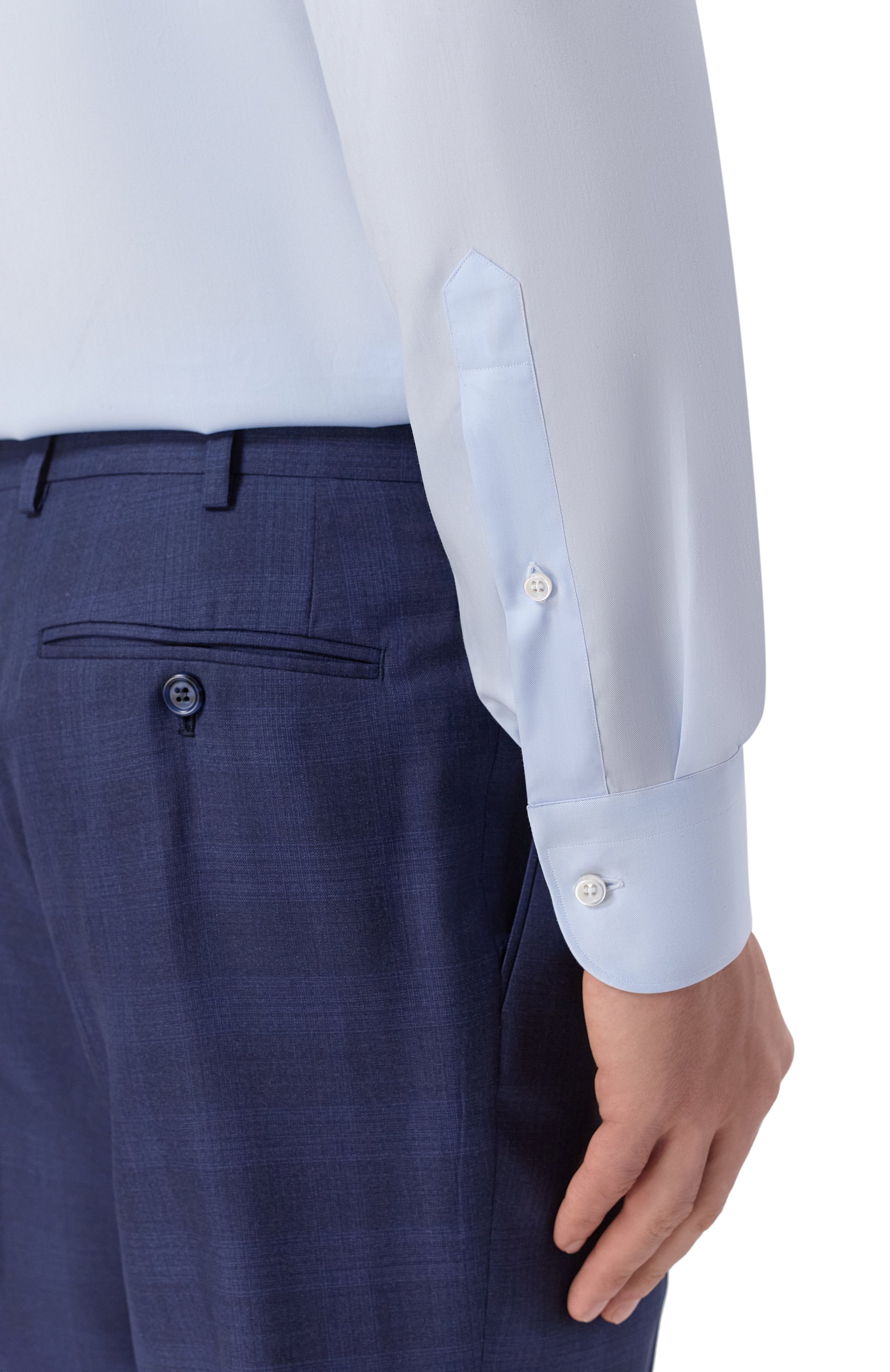 Хлопковая сорочка FRAY голубого цвета по цене 56600 руб., арт. TAMIGI/721, фото 5 Хлопковая сорочка FRAY, арт. TAMIGI/721, фото 5