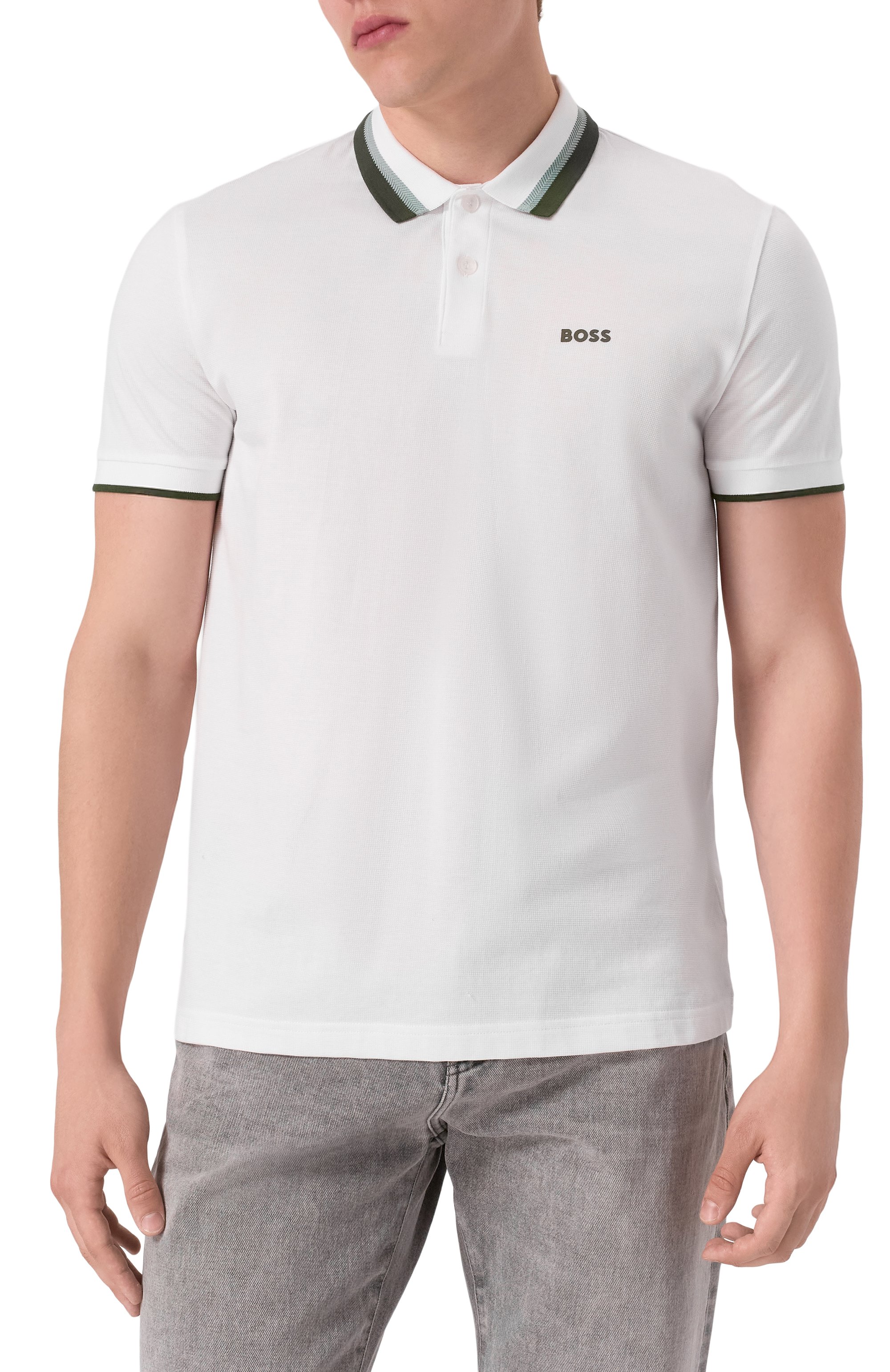 Хлопковое поло BOSS GREEN, арт. 50538101, фото 3