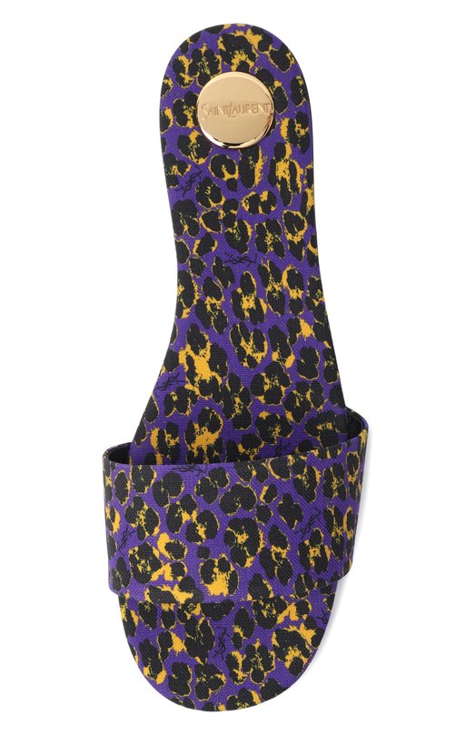Текстильные шлепанцы Carlyle Saint Laurent 860754/AAF4R Фиолетовый  860754/AAF4R Фото 6