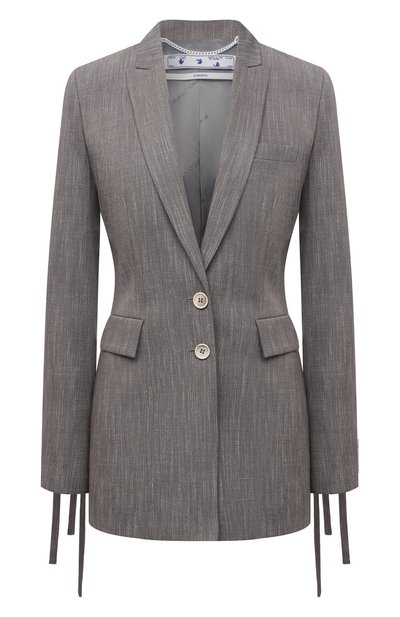 Женский льняной жакет OFF-WHITE, арт. 0WEF071S21FAB001