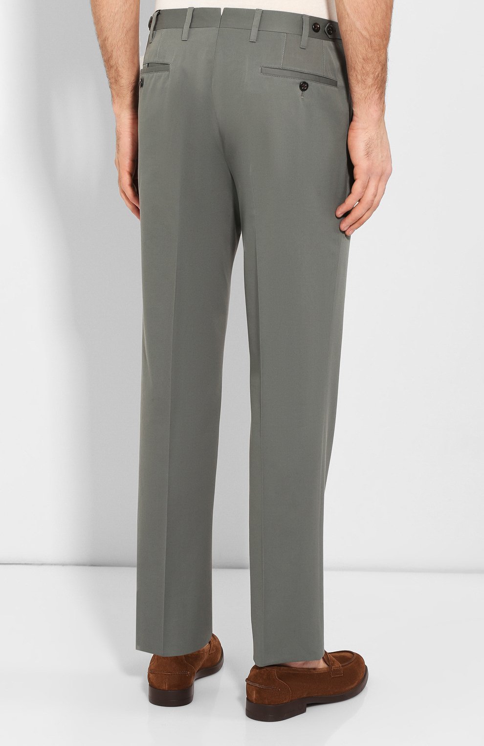 Брюки из смеси хлопка и кашемира CORNELIANI, арт. 854203-0114105/02, фото 4