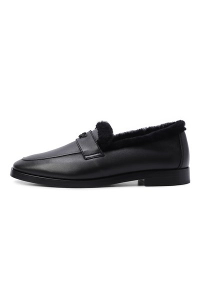 Кожаные лоферы flâneur BOUGEOTTE черного цвета по цене 121000 руб., арт. LFS-LECSNA-SHEAINP-BLA, фото 4 Кожаные лоферы flâneur BOUGEOTTE, арт. LFS-LECSNA-SHEAINP-BLA, фото 4