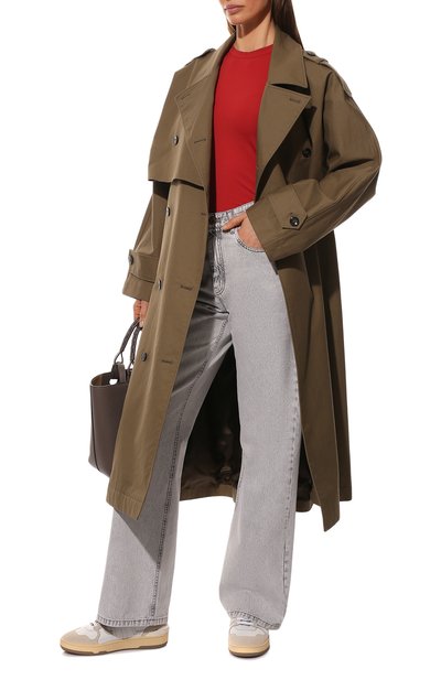 Хлопковая футболка BRUNELLO CUCINELLI красного цвета по цене 52300 руб., арт. M0T18B0170, фото 2 Хлопковая футболка BRUNELLO CUCINELLI, арт. M0T18B0170, фото 2