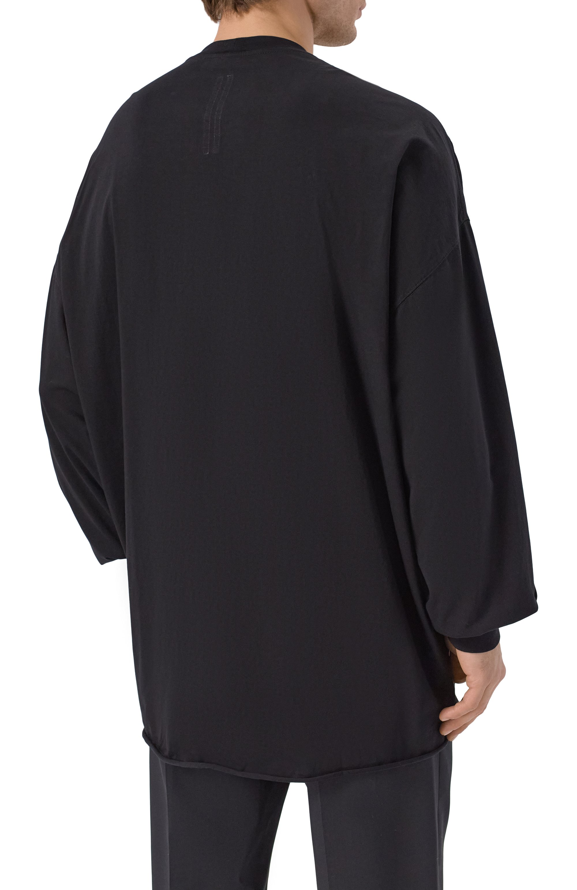 Хлопковый лонгслив RICK OWENS, арт. RU01F2276/JA, фото 4