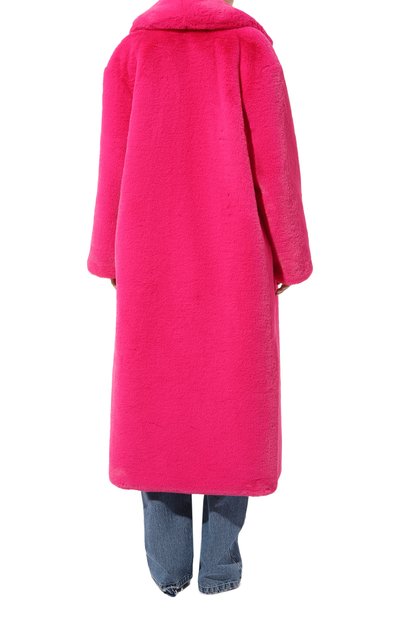 Шуба из экомеха FLASHIN розового цвета по цене 57500 руб., арт. FF24PMF, фото 4 Шуба из экомеха FLASHIN, арт. FF24PMF, фото 4