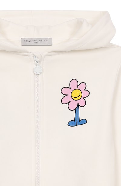 Хлопковая толстовка STELLA MCCARTNEY молочного цвета по цене 19050 руб., арт. TX4A40, фото 3 Хлопковая толстовка STELLA MCCARTNEY, арт. TX4A40, фото 3