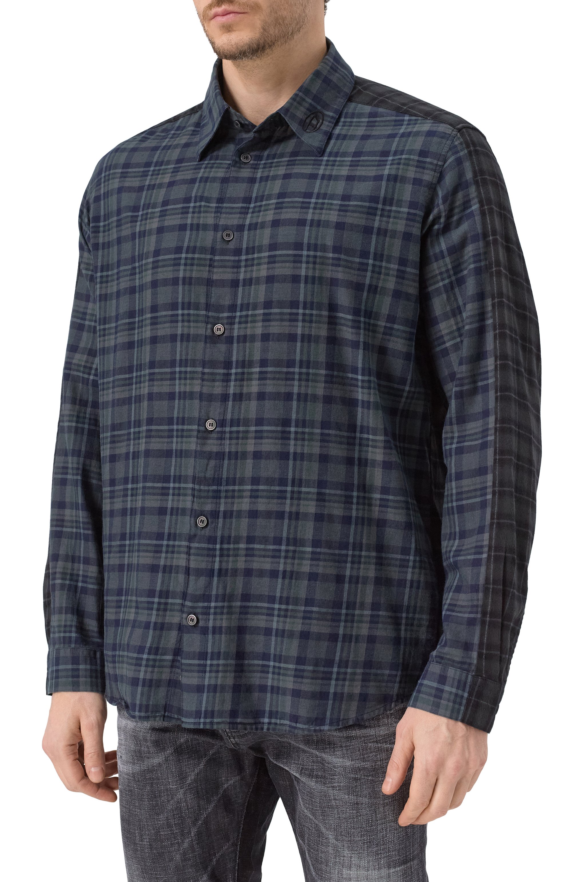 Рубашка из хлопка и вискозы DIESEL, арт. A17722/0EPAZ, фото 3