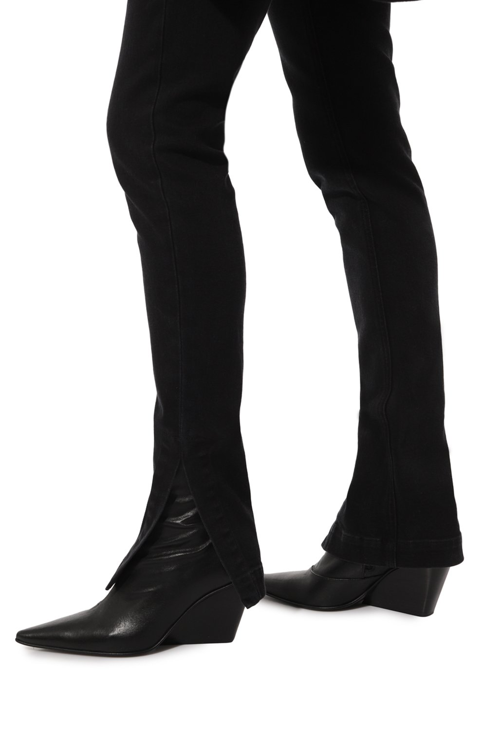 Кожаные ботильоны morgan ANN DEMEULEMEESTER, арт. 2402-W-H10-LT146-099, фото 3