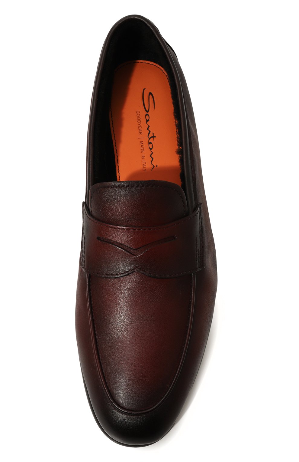 Кожаные пенни-лоферы carlos SANTONI, арт. MCNG18837SI90MEM, фото 6