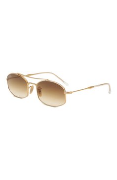 Женские солнцезащитные очки RAY-BAN коричневого цвета, арт. 3719-001/51 | Фото 1 (Нос: Не проставлено; Региональные ограничения белый список (Axapta Mercury): Не проставлено; Кросс-КТ: С/з-унисекс; Тип очков: С/з; Материал: Металл; Оптика Гендер: оптика-унисекс; Очки форма: Прямоугольные)