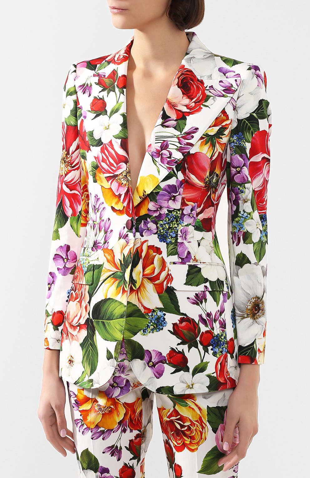 Хлопковый жакет DOLCE & GABBANA разноцветного цвета по цене 246000 руб., арт. F29D0T/FSFJG, фото 3 Хлопковый жакет DOLCE & GABBANA, арт. F29D0T/FSFJG, фото 3