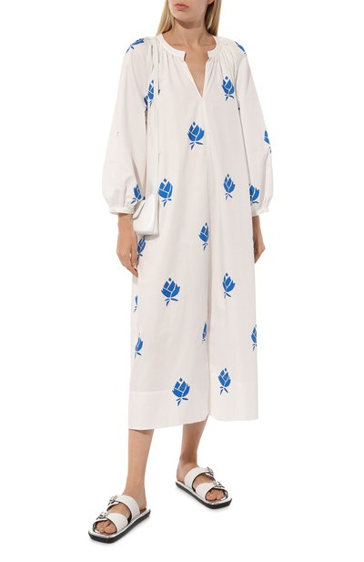 Хлопковое платье VIKA GAZINSKAYA белого цвета по цене 58130 руб., арт. S23-13133-1040, фото 2 Хлопковое платье VIKA GAZINSKAYA, арт. S23-13133-1040, фото 2