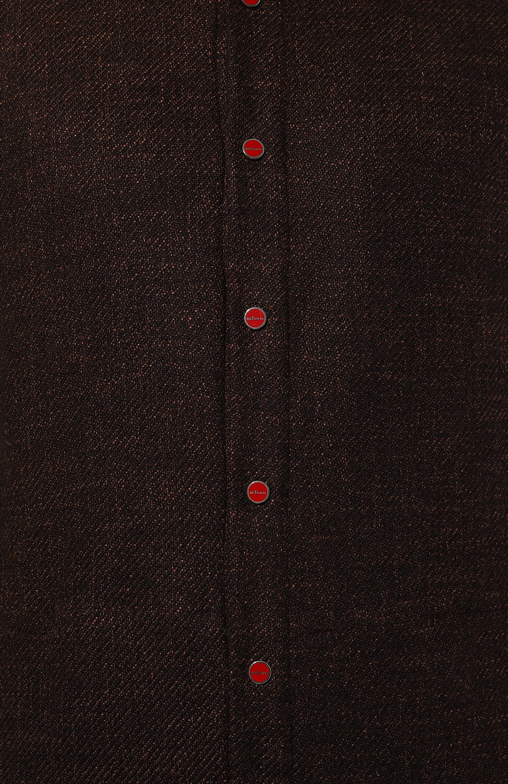 Рубашка из шерсти и шелка KITON, арт. UMCPETEK0170E10, фото 5