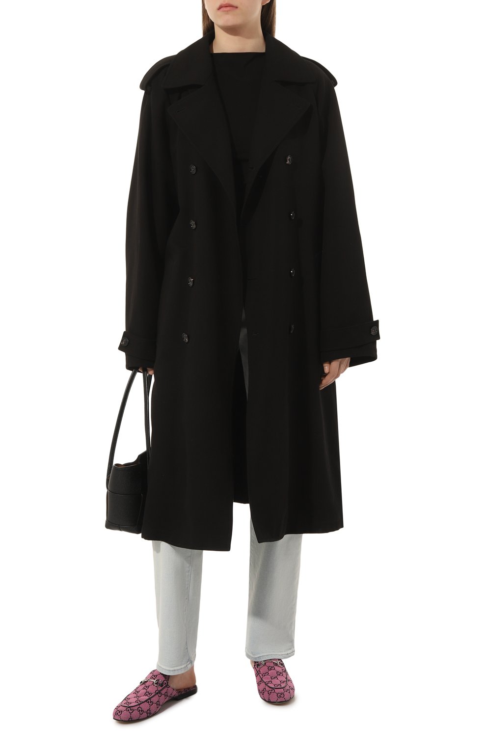 Текстильные сабо princetown gg GUCCI, арт. 663670 9SF10, фото 2