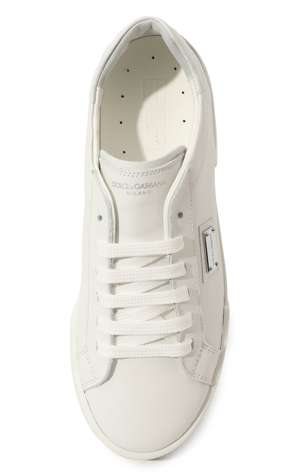 Кожаные кеды portofino DOLCE & GABBANA, арт. DA5183/A3444/37-39, фото 4