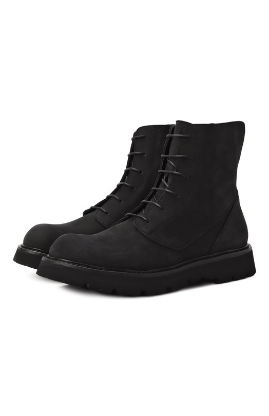 Ботинки из нубука Mattia Capezzani M2508/NABUK Чёрный  M2508/NABUK