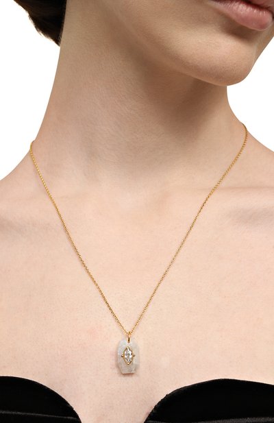 Женская подвеска на цепочке HANKA_IN, арт. INS-LG47-PDL-CZ-0.5M