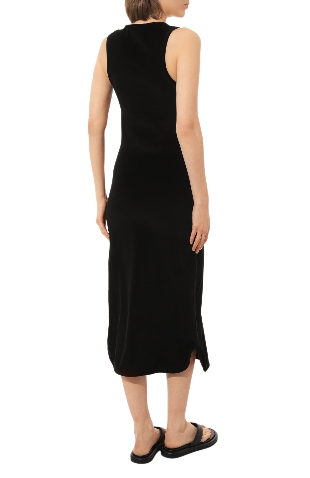 Хлопковое платье JIL SANDER черного цвета по цене 61600 руб., арт. J40CT0119/J20024, фото 4 Хлопковое платье JIL SANDER, арт. J40CT0119/J20024, фото 4