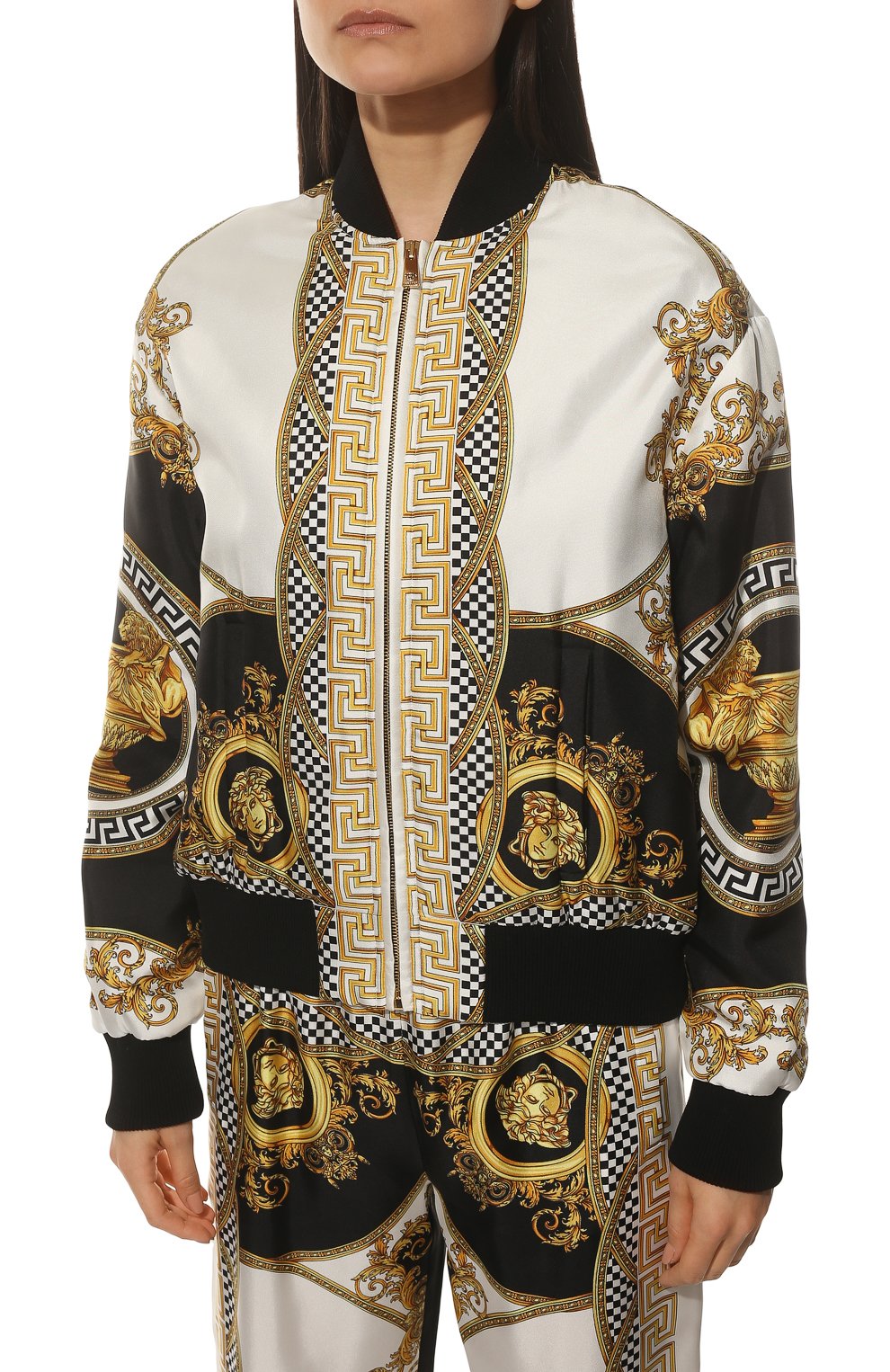 Шелковый бомбер VERSACE, арт. 1003228/1A03065, фото 3