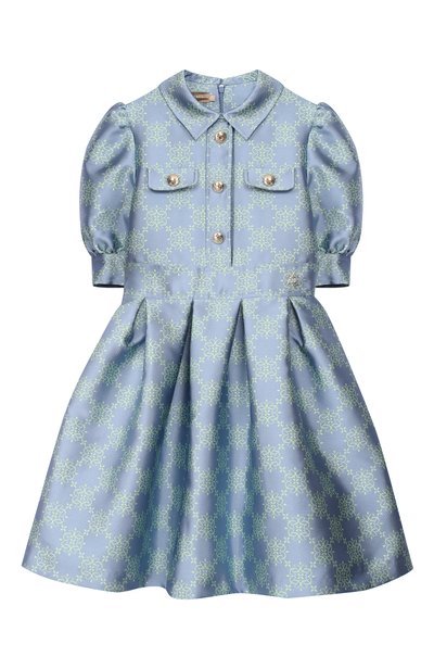 Платье ELIE SAAB JUNIOR тёмно-голубого цвета по цене 121000 руб., арт. EFAB146/TS1133_001, фото 1 Платье ELIE SAAB JUNIOR, арт. EFAB146/TS1133_001, фото 1