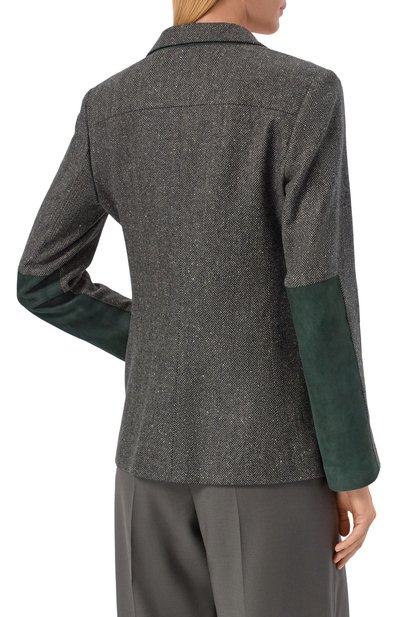 Шерстяной жакет KITON серого цвета по цене 594000 руб., арт. D58506AK0546G01, фото 4 Шерстяной жакет KITON, арт. D58506AK0546G01, фото 4