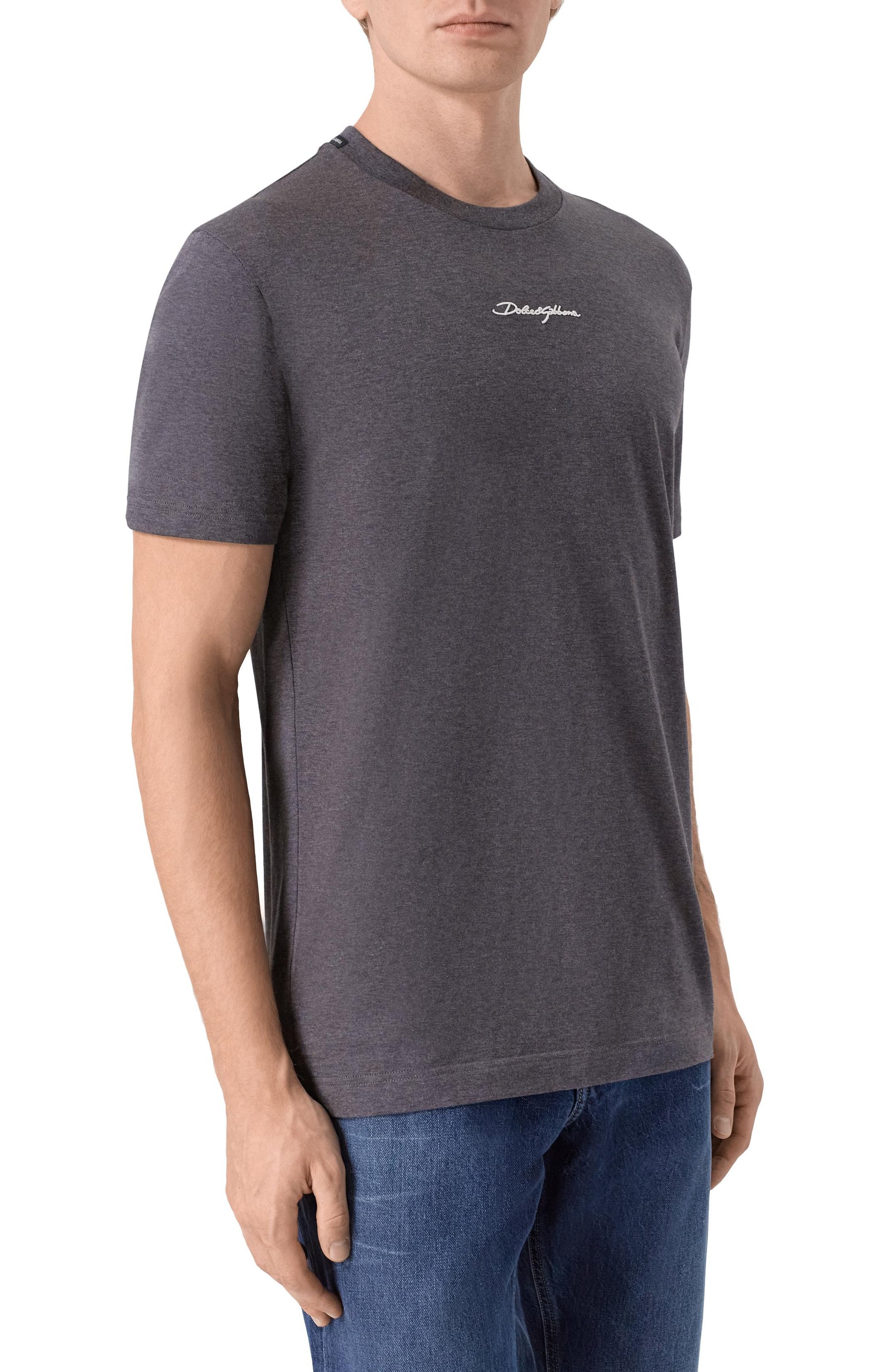 Хлопковая футболка DOLCE & GABBANA, арт. G8RN8Z/G7P0C, фото 3