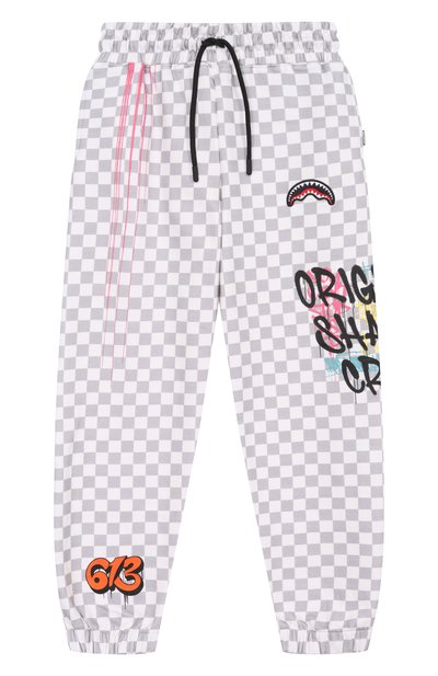 Хлопковые джоггеры SPRAYGROUND, арт. SPY1221E/SHARKS IN THE RIZZ BAGGY PANTS