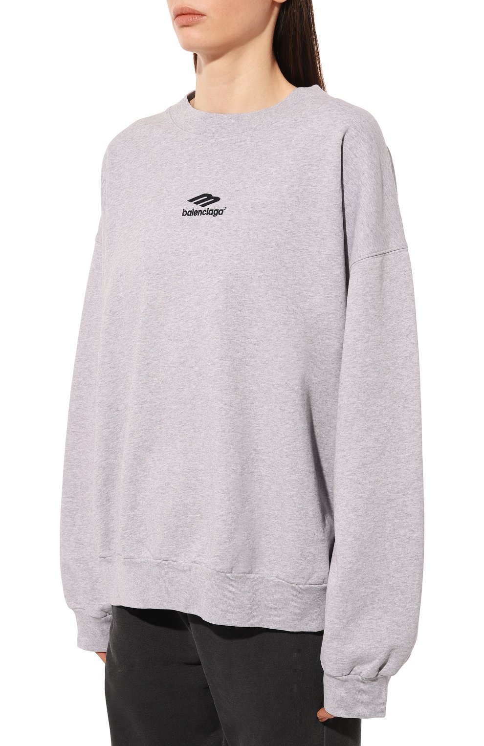 Хлопковый свитшот BALENCIAGA, арт. 697869/TMVA61663, фото 3