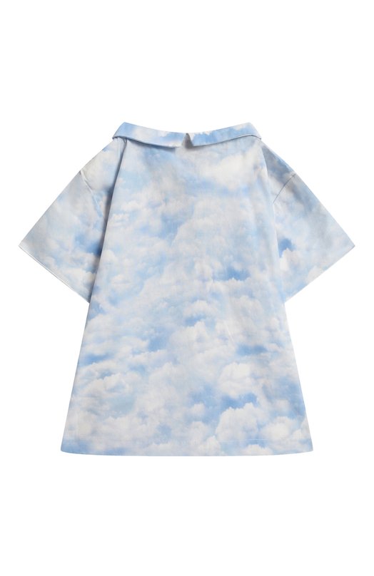 Хлопковая рубашка Leoca Голубой, фото 2