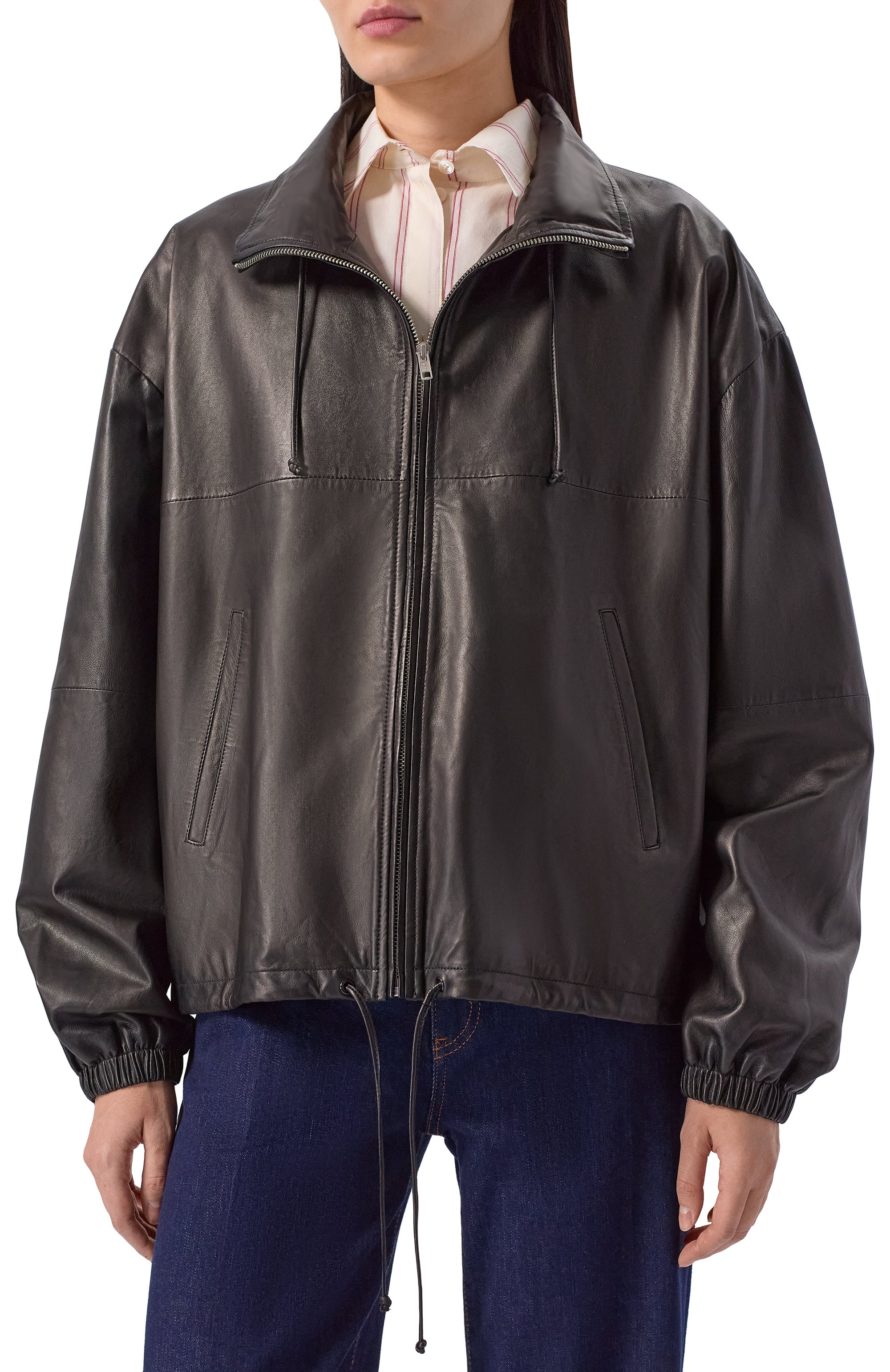 Кожаная куртка HAIKURE, арт. HEW09124PL006TP/J0RDAN NAPPA, фото 3