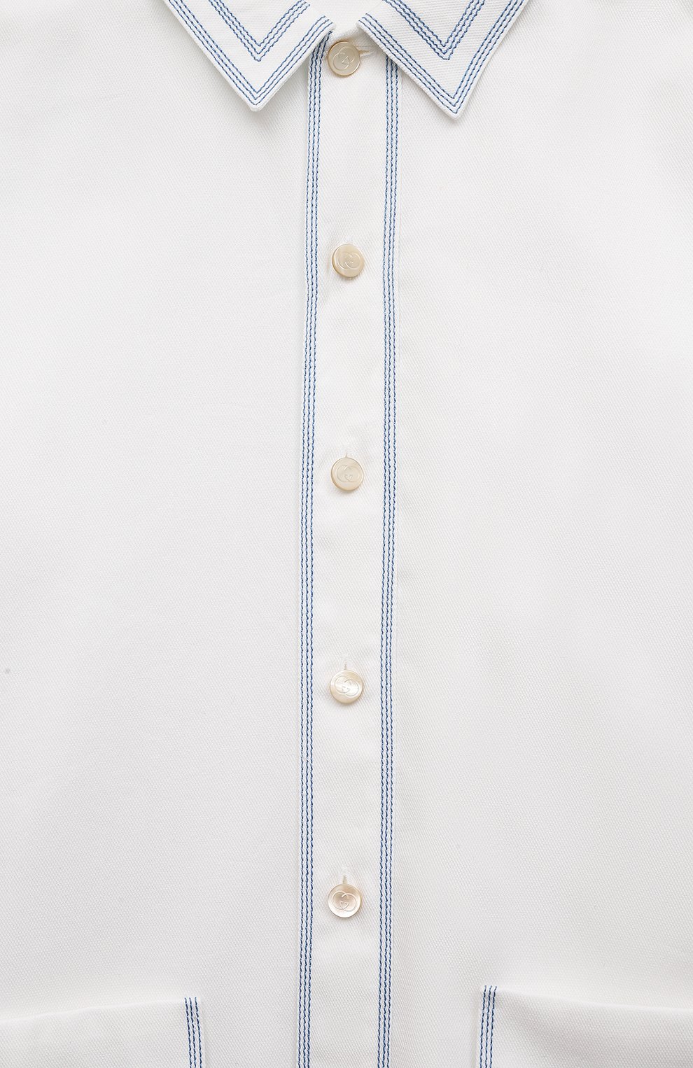 Хлопковая рубашка GUCCI, арт. 615956 XWAJF, фото 3