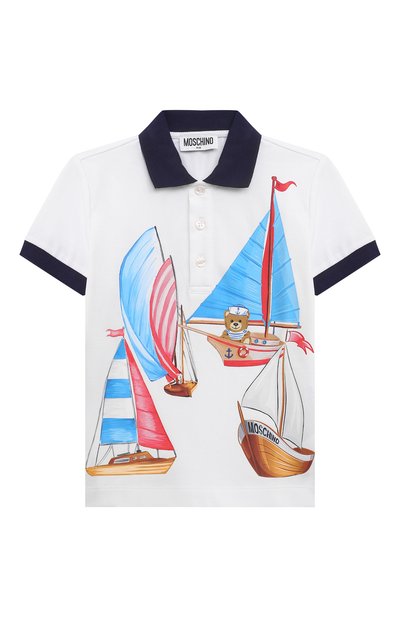 Хлопковое поло MOSCHINO, арт. HMM03Y/LFA01/4-8, фото 1