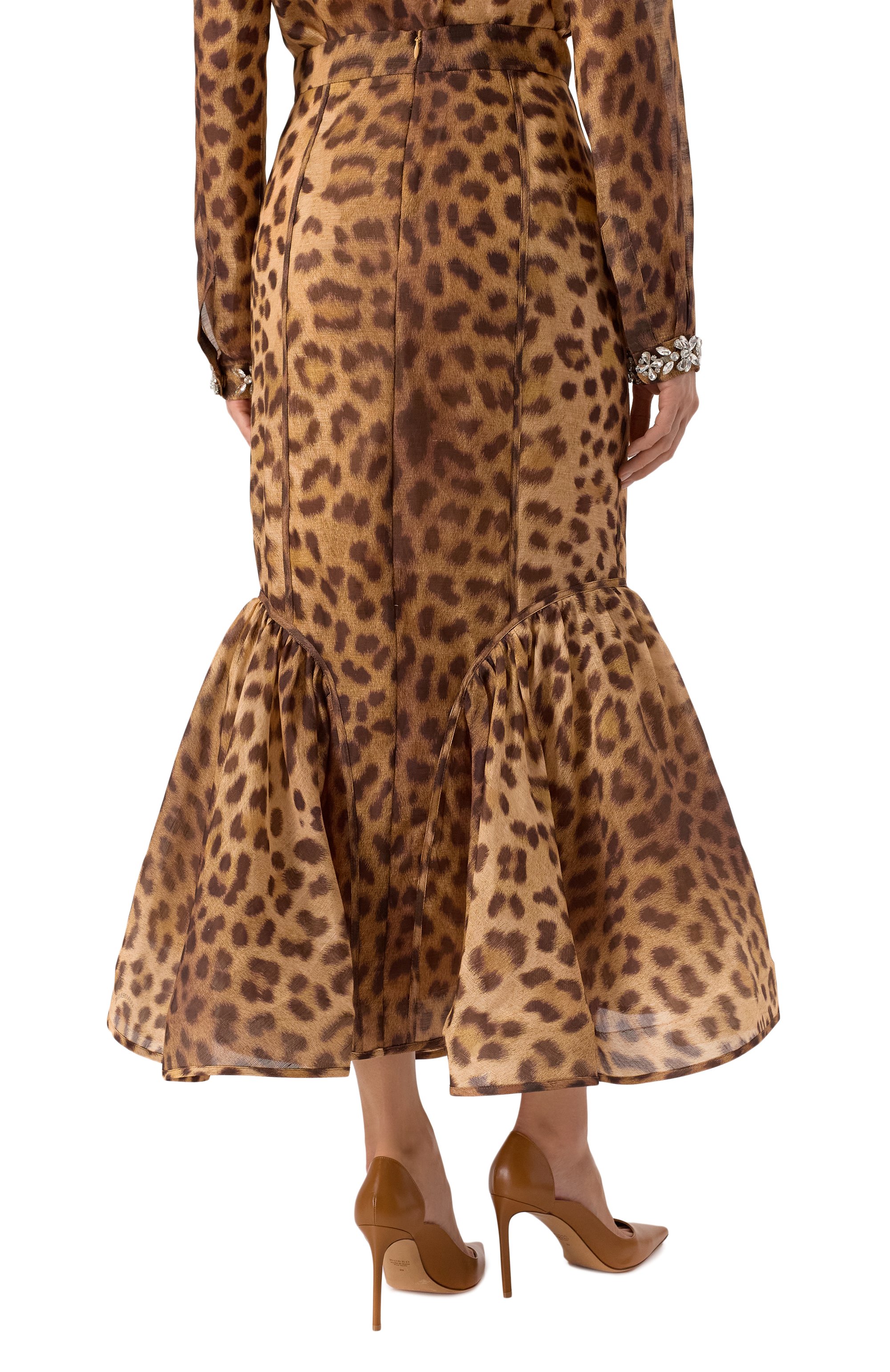 Юбка изо льна и шелка ZIMMERMANN, арт. 2343SR251, фото 4