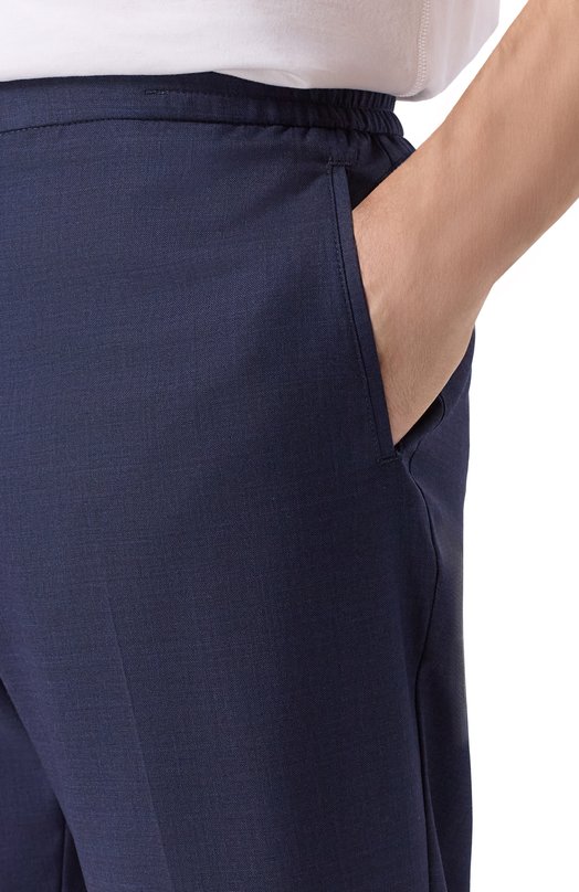Шерстяные брюки Kiton UPLACRK0123G04 Синий  UPLACRK0123G04 Фото 5