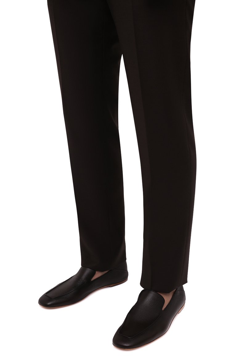 Мужские кожаные лоферы BARRETT темно-коричневого цвета, арт. 221U032.6/CERV0 ASP0RTABILE | Фото 3 (Материал внутренний: Натуральная кожа; Материал сплава: Проставлено; Нос: Не проставлено; Стили: Классический)