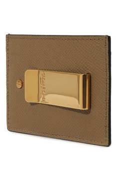 Мужской кожаный футляр для кредитных карт TOM FORD светло-коричневого цвета, арт. YM341T/LCL081 | Фото 2 (Нос: Не проставлено; Материал: Натуральная кожа)