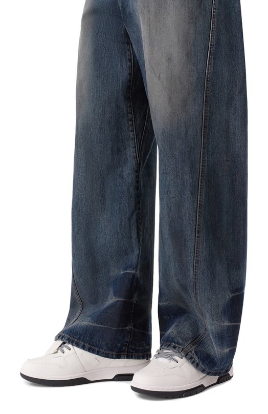 Кожаные кеды Out of Office Off-White 0MIA189F25LEA006 Белый  0MIA189F25LEA006 Фото 3