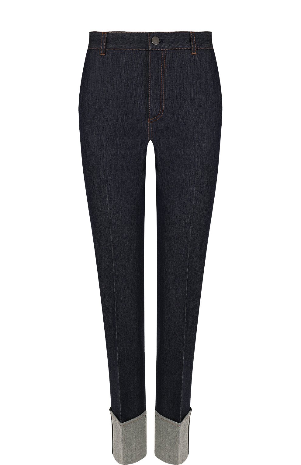 Джинсы с контрастной прострочкой и отворотами BOTTEGA VENETA, арт. 495362/VELJ1, фото 1