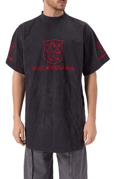 Хлопковая футболка BALENCIAGA, арт. 787349/TRVR9, фото 3