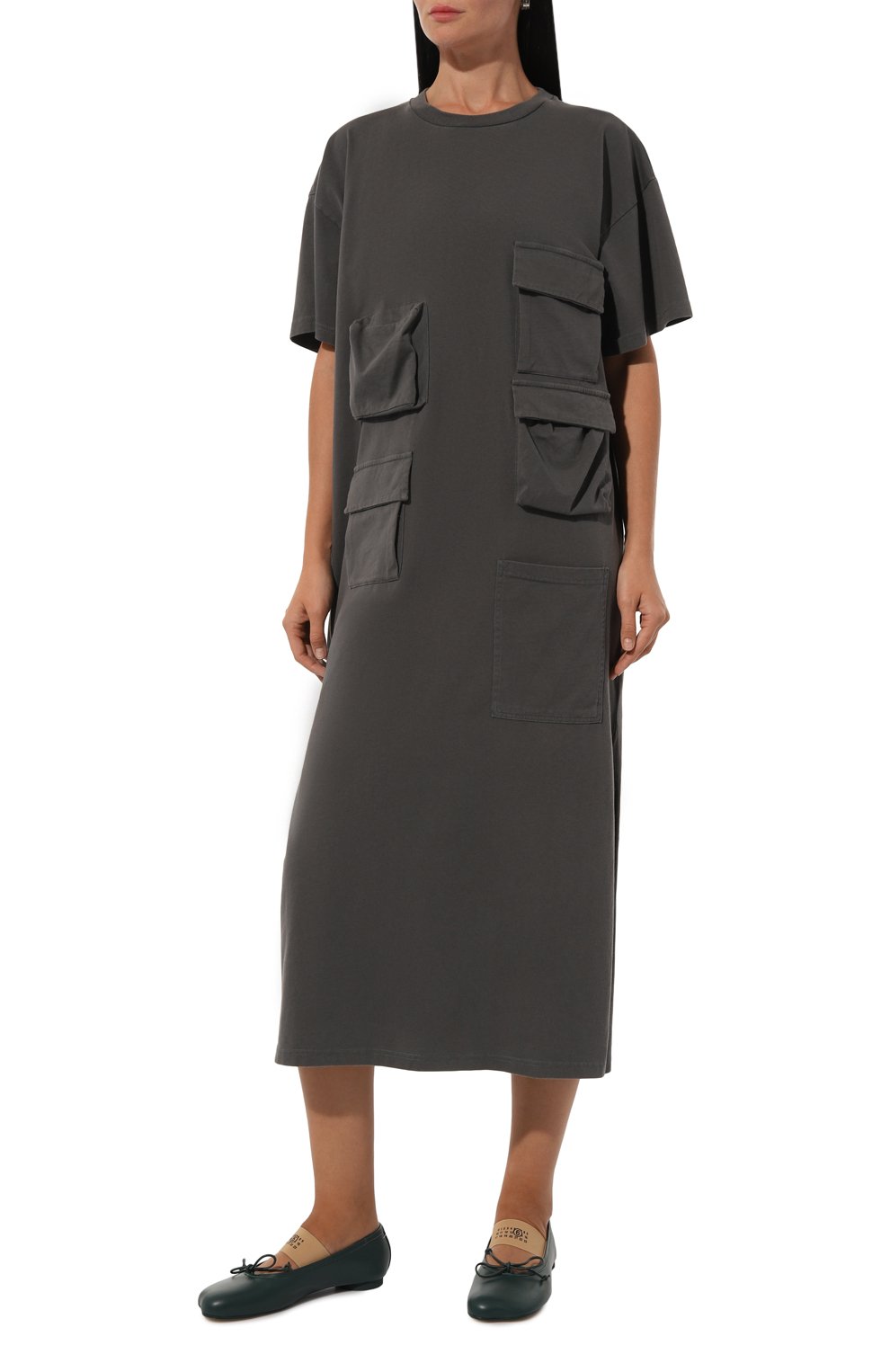 Хлопковое платье MM6, арт. S52DD0047/S24311, фото 3