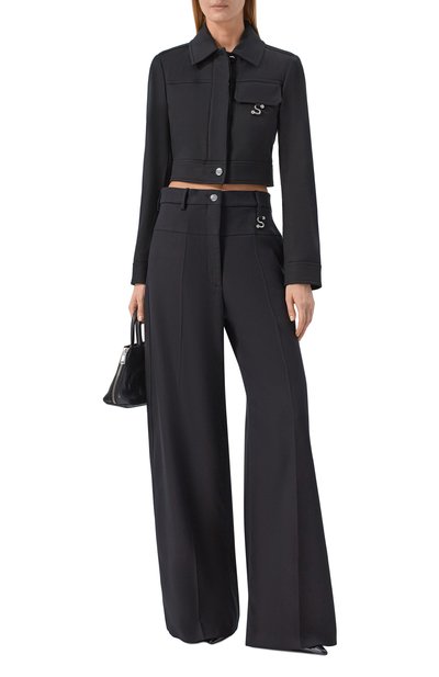 Брюки из хлопка и вискозы SPORTMAX, арт. SPXGELATINA, фото 2