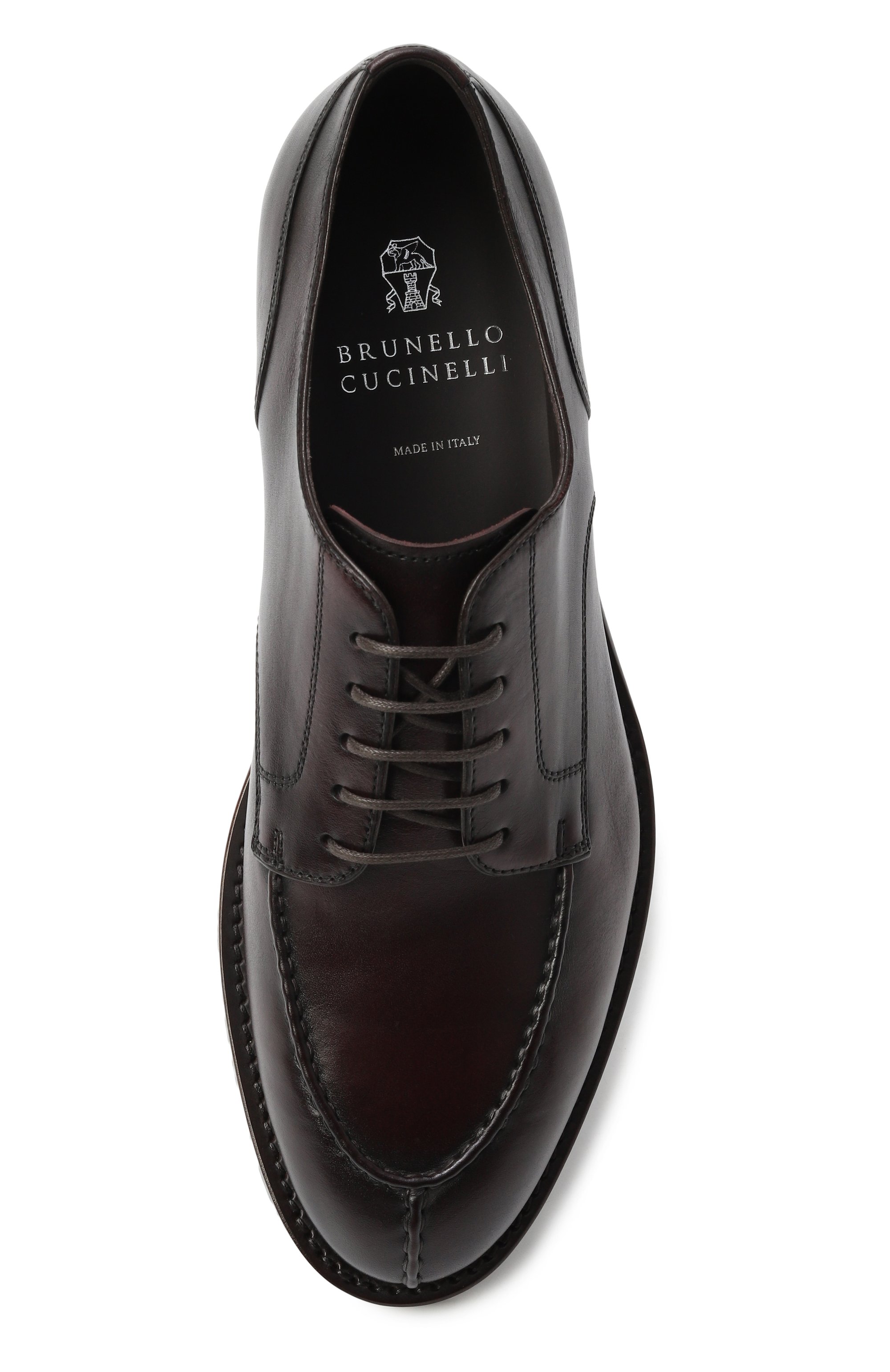 Кожаные дерби BRUNELLO CUCINELLI, арт. MZU0DEC739, фото 6