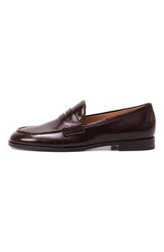 Женские кожаные пенни-лоферы GIANVITO ROSSI бордового цвета, арт. G25346.51CU0.NUIB0UR | Фото 4 (Каблук высота: Низкий; Материал внутренний: Натуральная кожа; Подошва: Плоская; Материал внешний: Натуральная кожа)