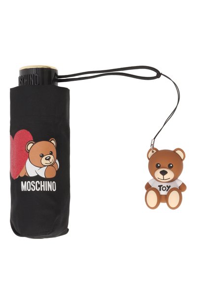 Складной зонт MOSCHINO черного цвета по цене 9655 руб., арт. 8188 SUPERMINI, фото 4 Складной зонт MOSCHINO, арт. 8188 SUPERMINI, фото 4