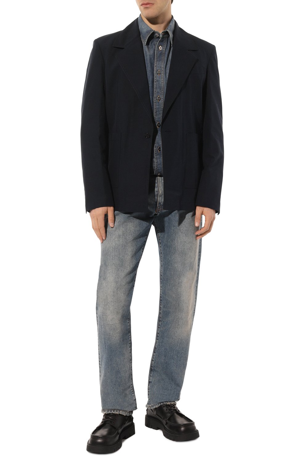 Хлопковый пиджак BOTTEGA VENETA, арт. 743821/V2BL0, фото 2