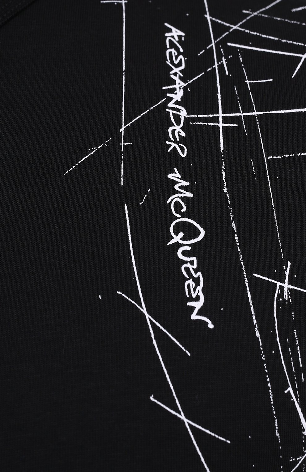 Хлопковая футболка ALEXANDER MCQUEEN, арт. 666622/QRZ6A, фото 5