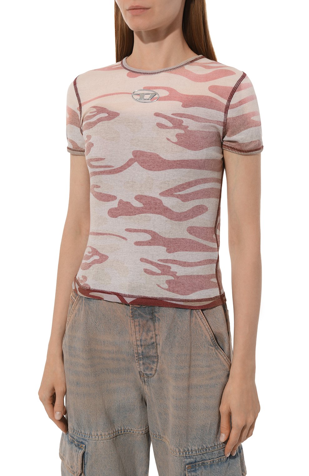 Хлопковая футболка DIESEL, арт. A14081/0AJCM, фото 3