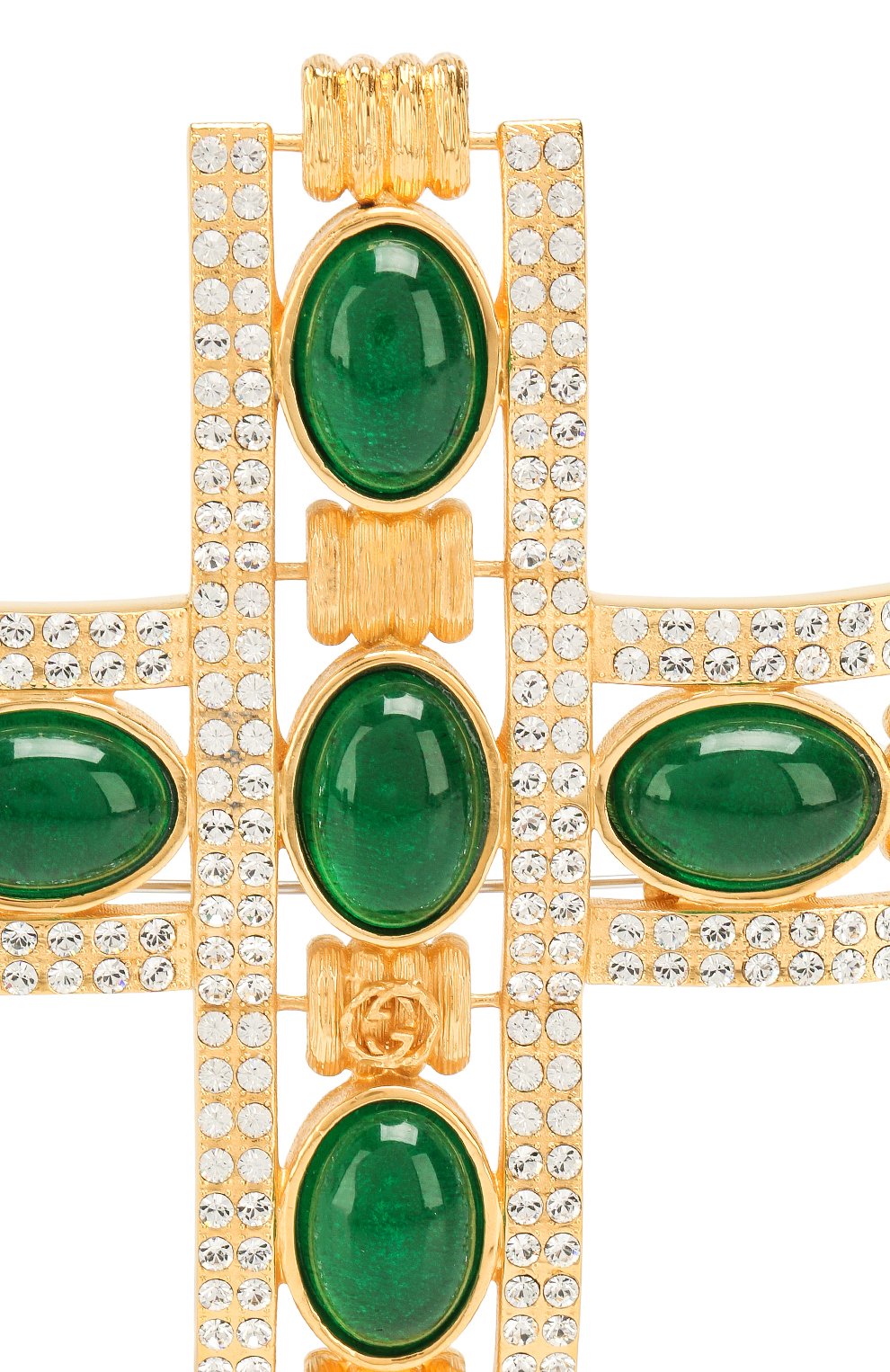 Брошь GUCCI зеленого цвета по цене 71600 руб., арт. 590553/I7358, фото 4 Брошь GUCCI, арт. 590553/I7358, фото 4