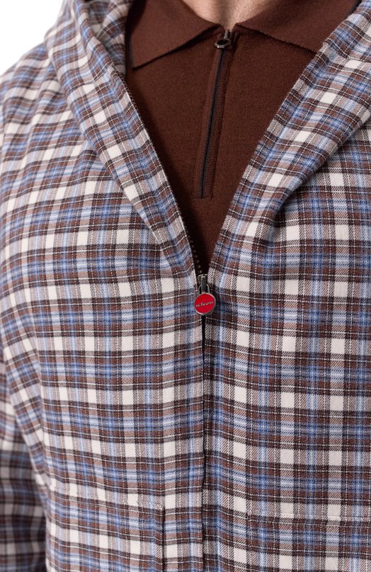 Хлопковая рубашка Kiton UMC015H0825907 Разноцветный  UMC015H0825907 Фото 5